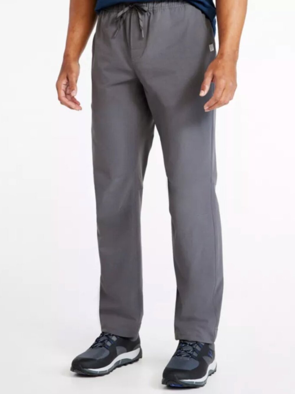 L.L. Bean Mens Multisport Pants Gray Sz M 32" Inseam Joggers Pockets Casual EUC